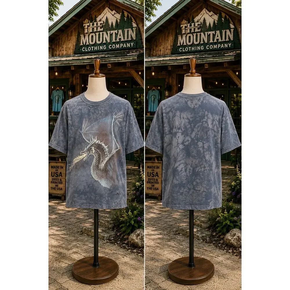 The Mountain Dragon Tie Dye Fantasy Graphic T-Shirt Size Small 2015